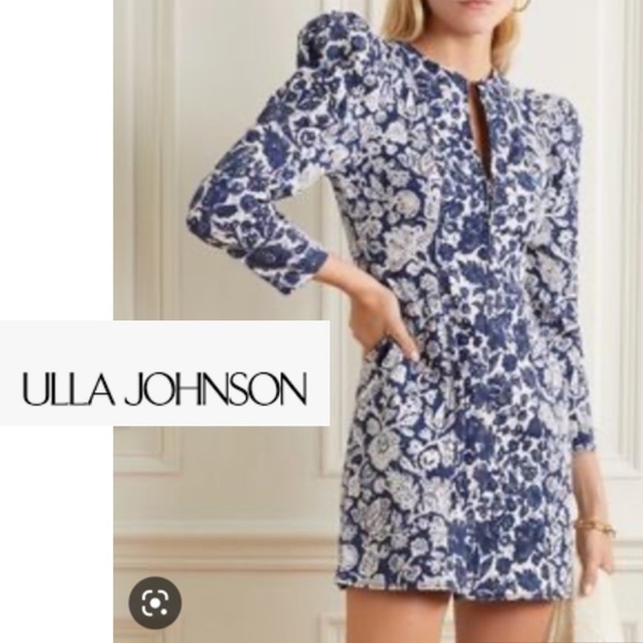 Floral Mini Denim Dress - Picture 7 of 17